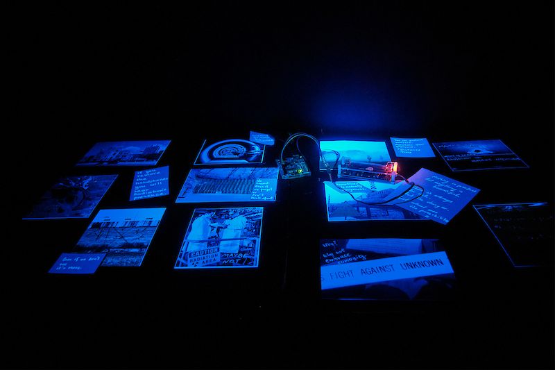 First prototype. Journal Installation problematizing the topic