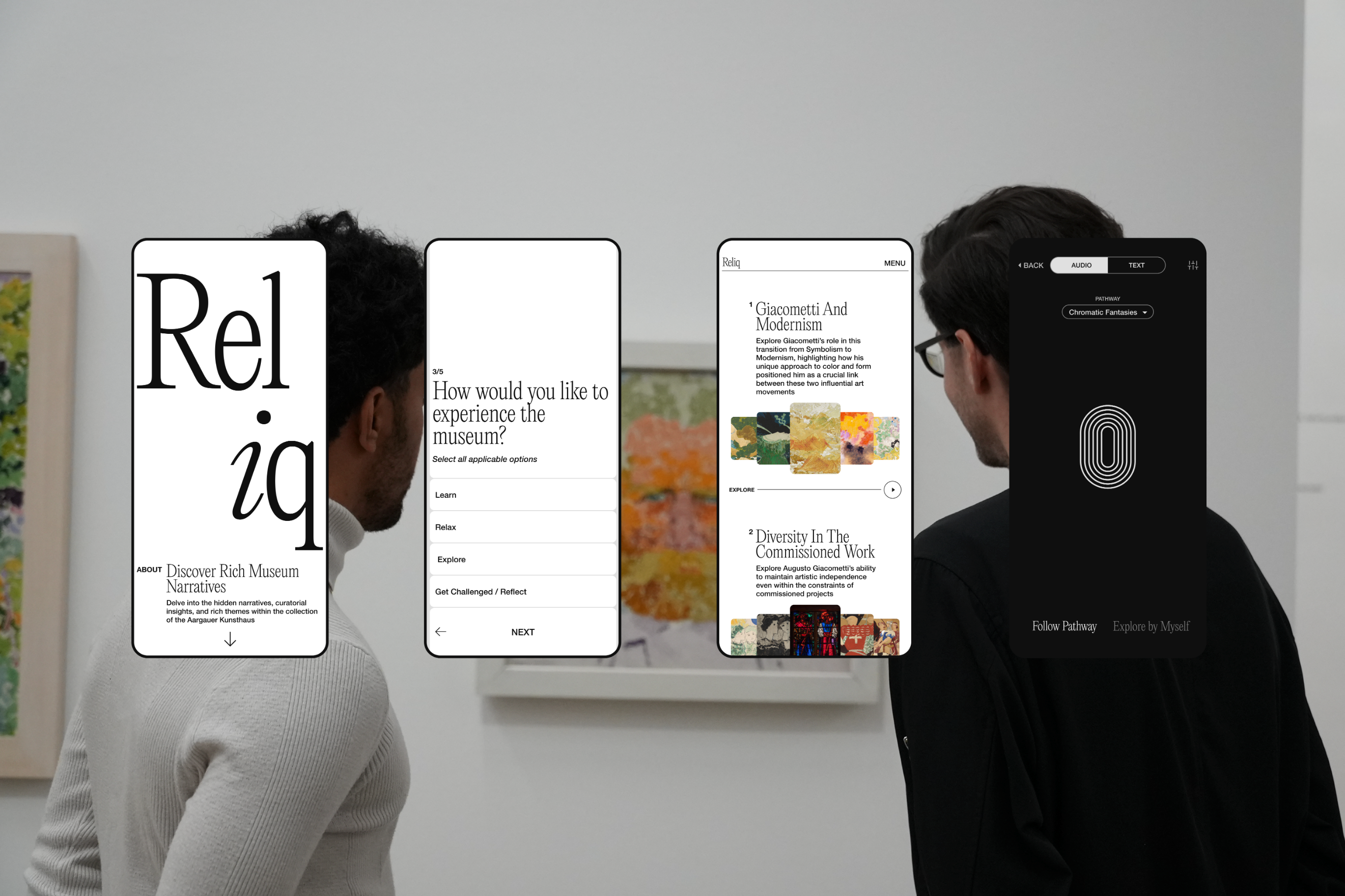 Reliq, Curatorial Interface, Narrative Canvas