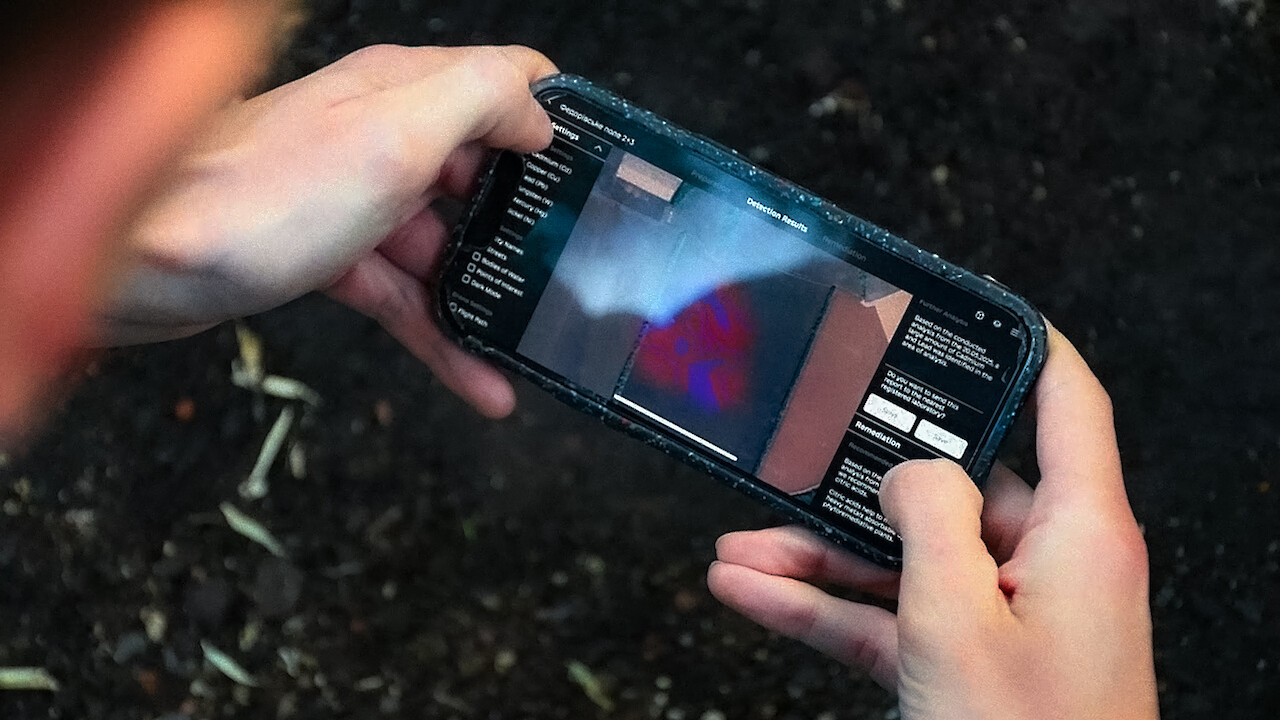 The heavy-metal pollution is mapped and visualised for documentation and following remediation.