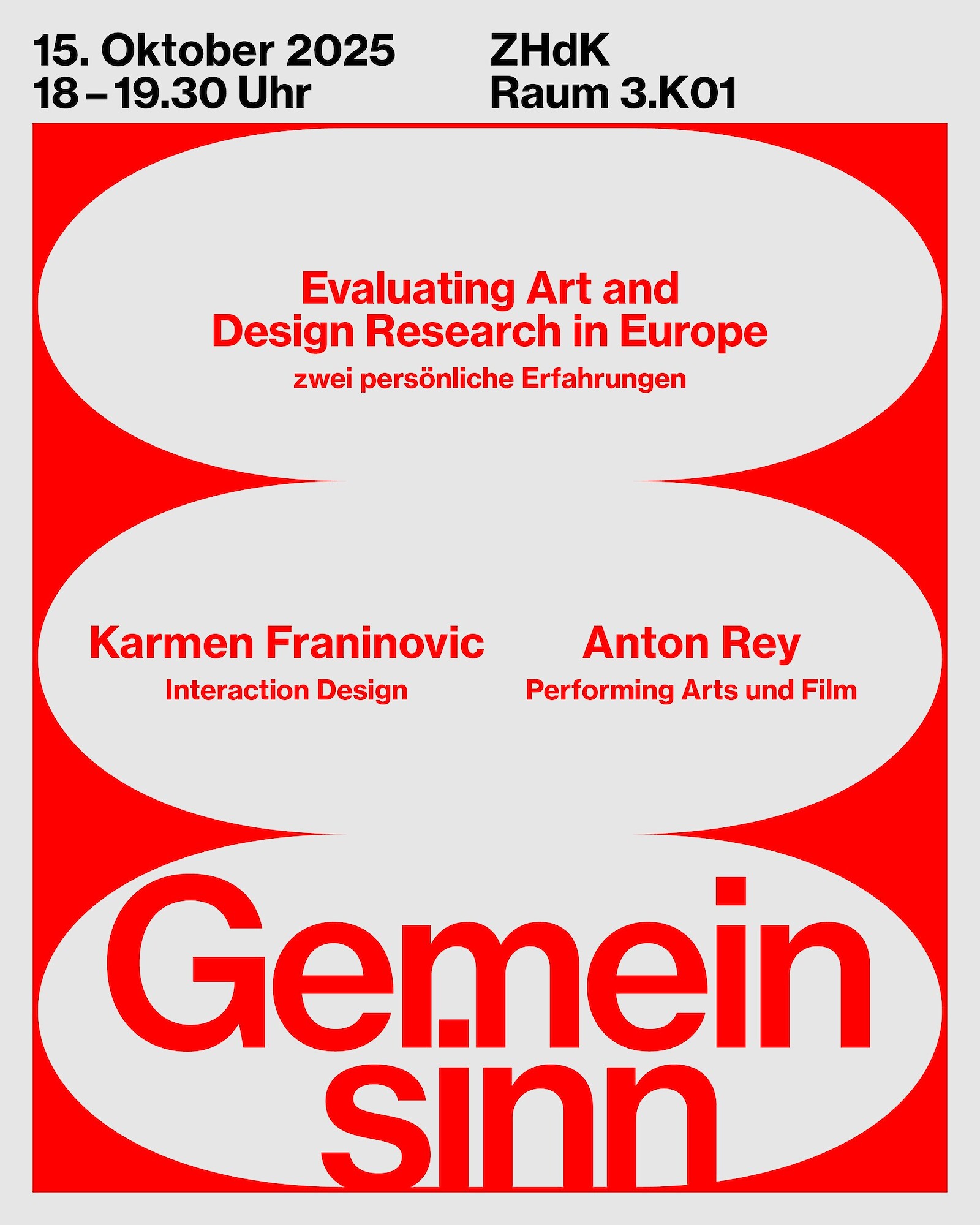 Lecture Evaluating Art and Design Research in Europe || Karmen Franinović & Anton Rey || 15.10.25