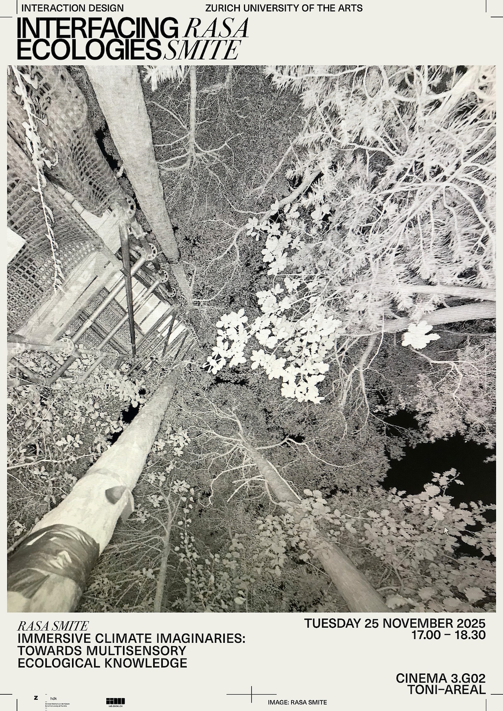 Interfacing Ecologies || Rasa Smite || 25 November 2025 || 17.00 – 18.30 || Cinema 3.G02