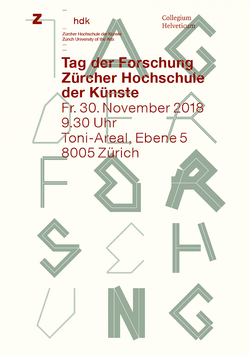 Tag der Forschung ZHdK || 30.11.2018