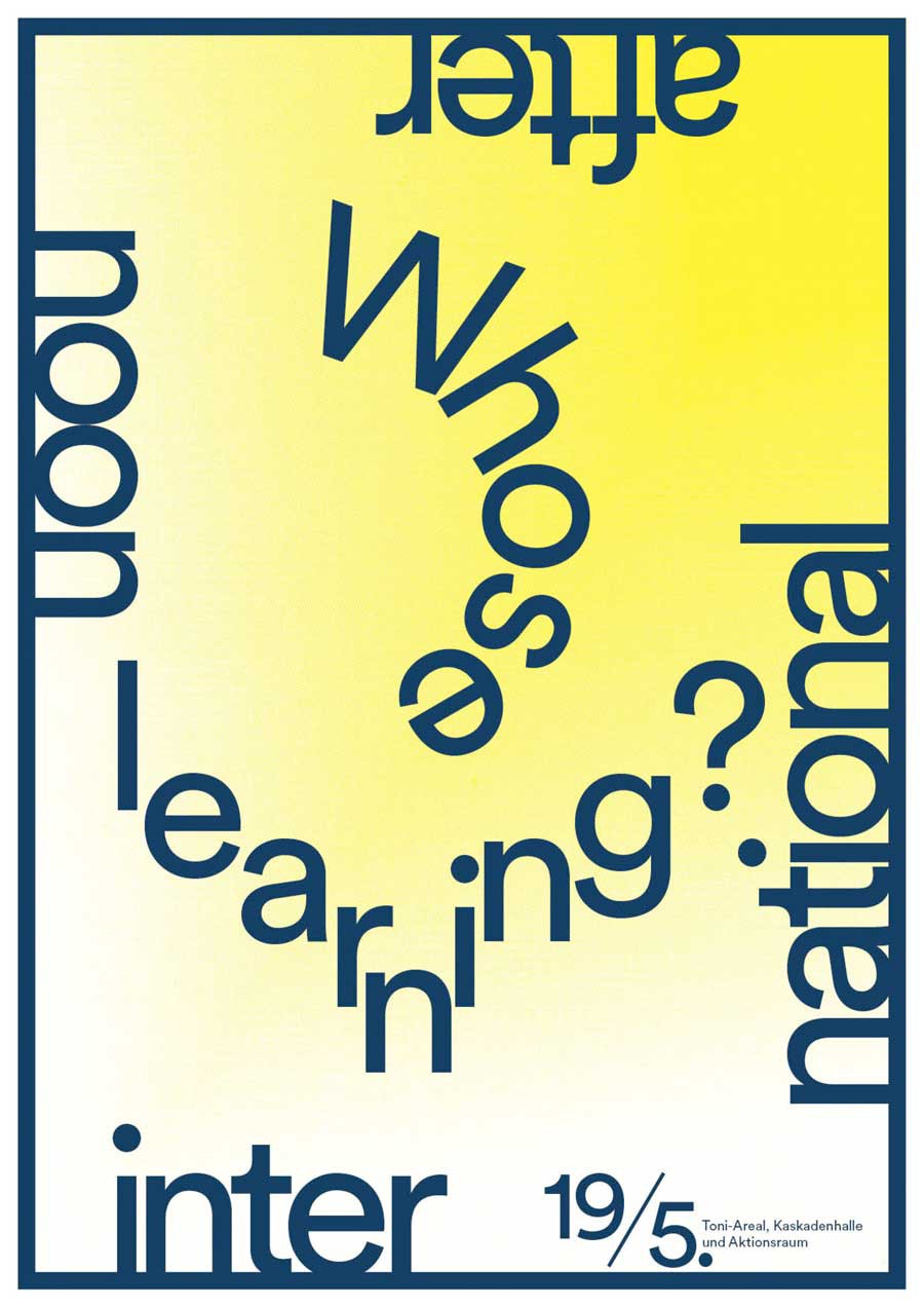 International afternoon - Whose learning?