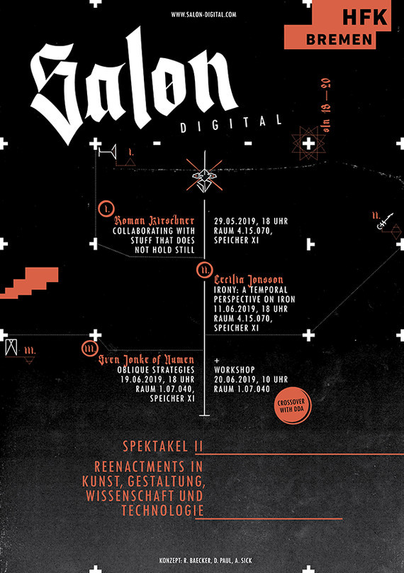 Roman Kirschner || Lecture: Material activity, methods and approaches || Hochschule für Künste Bremen || 29.05.2019