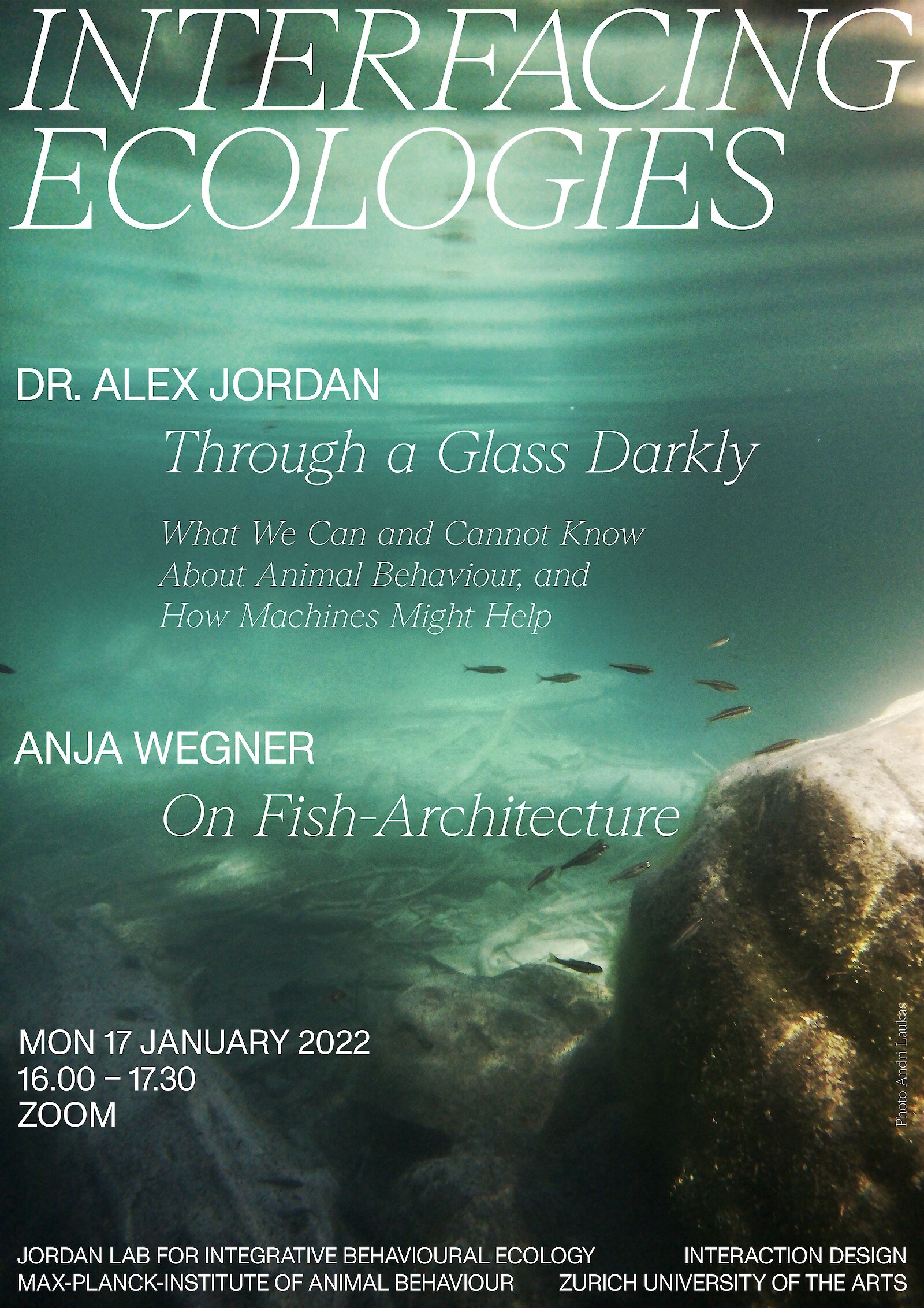 Interfacing Ecologies Lecture Series || Jordan Lab & WSL || 17 & 18 January 2022