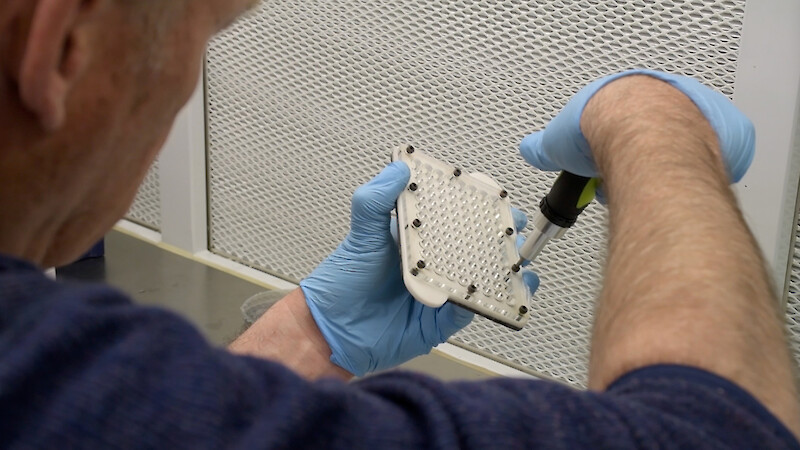 Testing a prototype of the Soil Exploration Device under controlled conditions