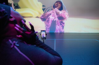 @fucktransia performing live on Tiktok with her avatar,IAS(2023) Ph.L.Galleani d’Agliano