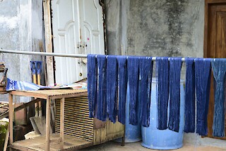 Variation of Indigo Dyed Threads Drying, Shafira Nugroho, 2023