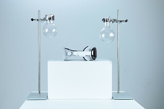 Apple Vision Pro in an exhibited laboratory setting