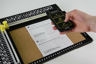Mit der Smartphone-Applikation können die Unterlagen identifiziert und orientiert werden