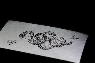 Tattoo projected at a station