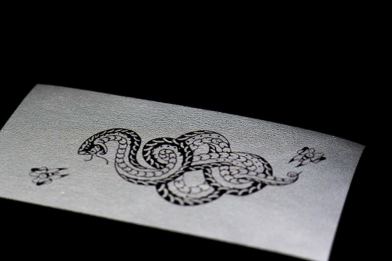 Tattoo projected at a station