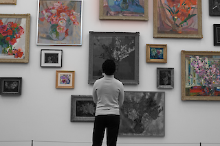 At the Exhibition “Augusto giacometti, Freiheit I Auftrag”