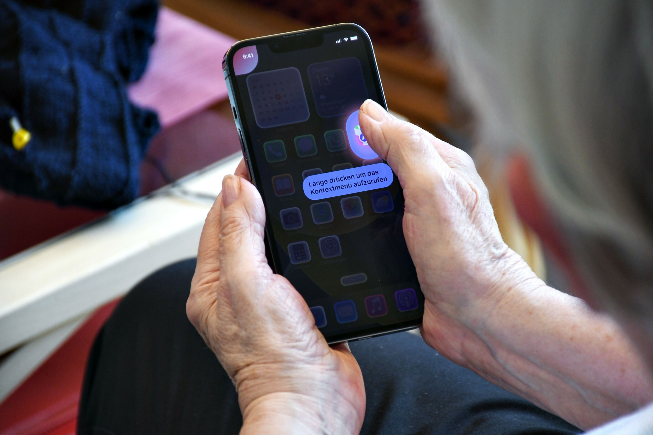 Die Wegleitung illustriert wie eine App gelöscht werden kann