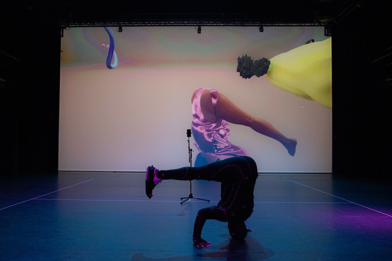 @fucktransia performing with her avatar,IAS(2023) Ph.L.Galleani d’Agliano