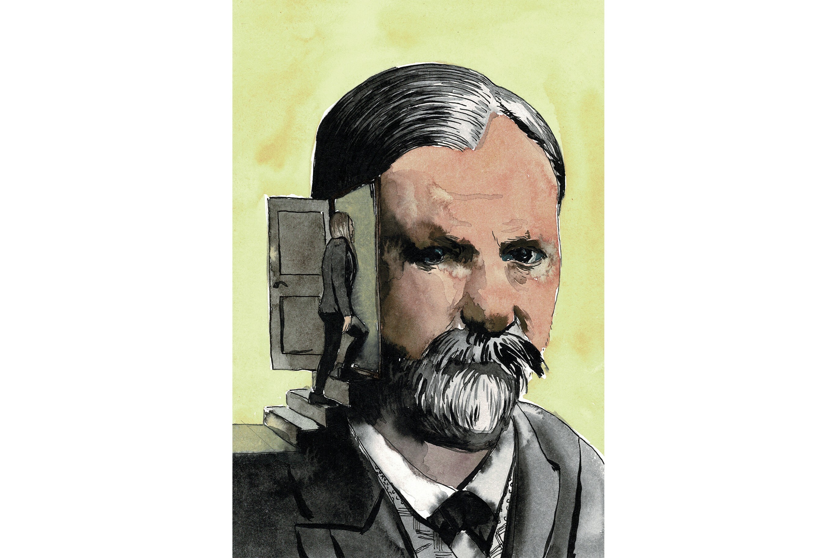 Während der Recherche zu der Arbeit "Vertrauen in die Dinge - Die Tür" wurden Aquarelle als Teil des Designprozesses erstellt.