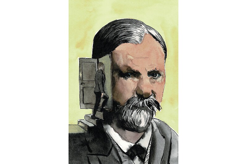 Während der Recherche zu der Arbeit "Vertrauen in die Dinge - Die Tür" wurden Aquarelle als Teil des Designprozesses erstellt.
