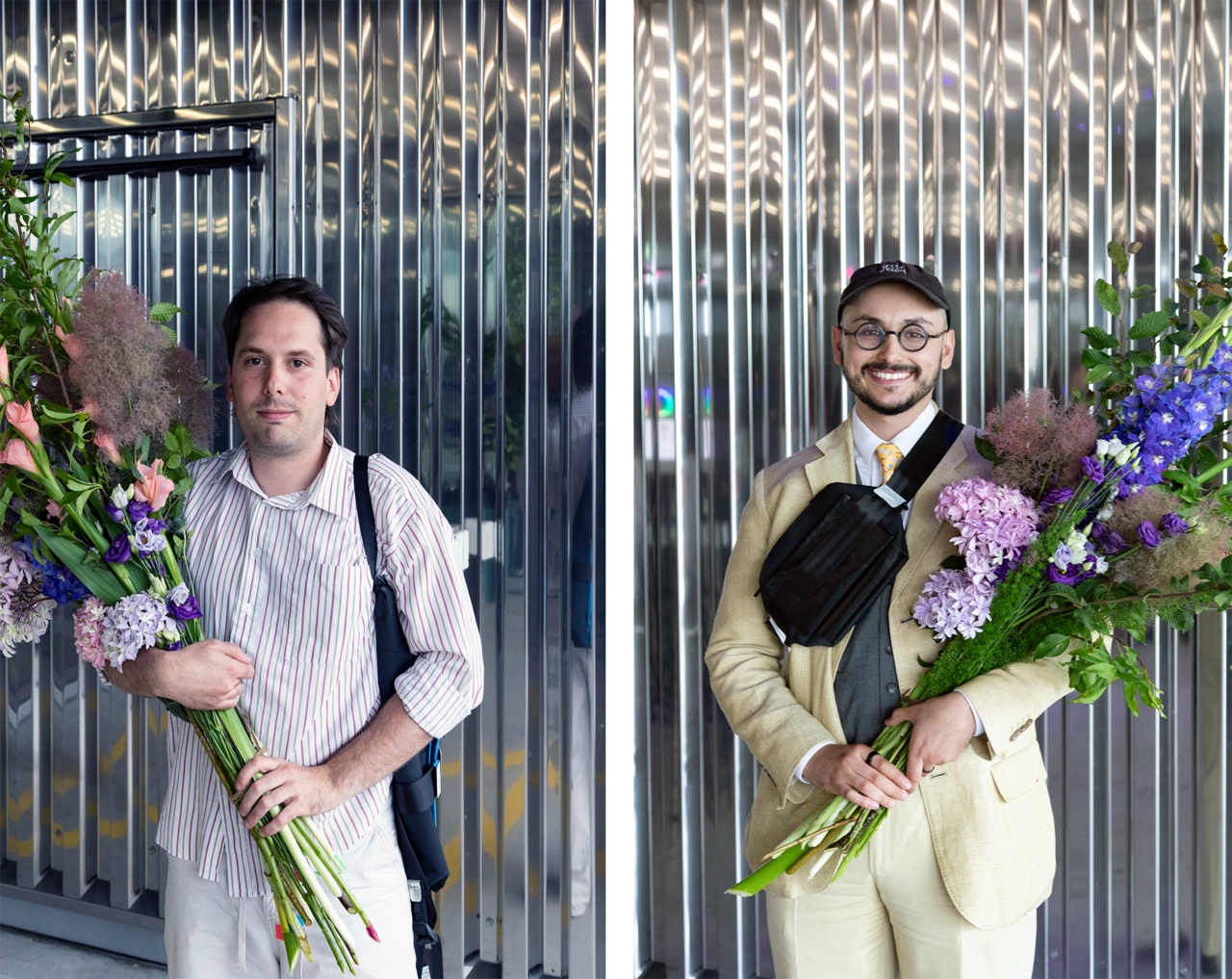 Die ZHdK Förderpreis Design Gewinner:innen 2024: Enrico Bachmann (links) und Armin Aschenbrenner (rechts). Foto: David Jäggi. © ZHdK.